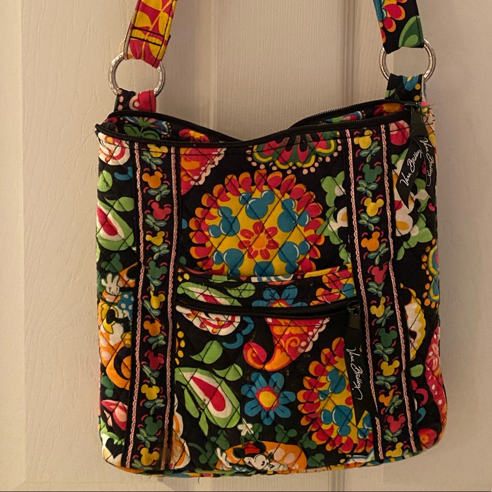 Vera Bradley Midnight w/ Mickey Hipster Crossbody